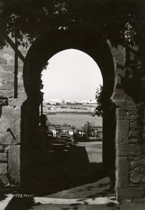 Framed Print : Morocco, North West Africa - Archway and terrace - Rabat Framed Print : Morocco, North West Africa - Archway and terrace - Rabat