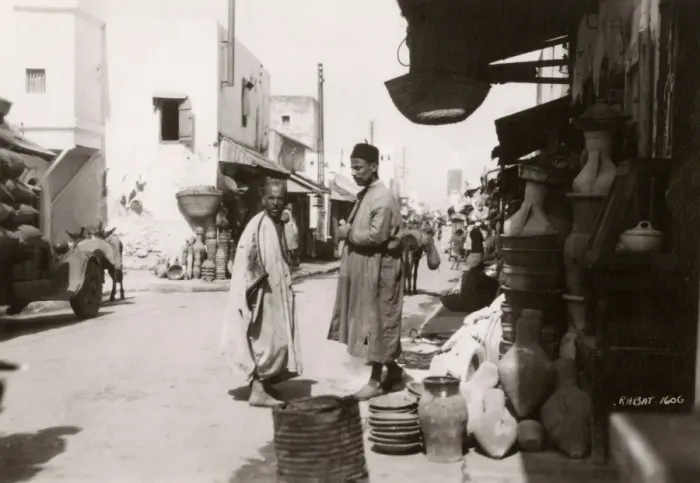 Framed Print : Morocco, North West Africa - Pot Shop, Rabat Framed Print : Morocco, North West Africa - Pot Shop, Rabat