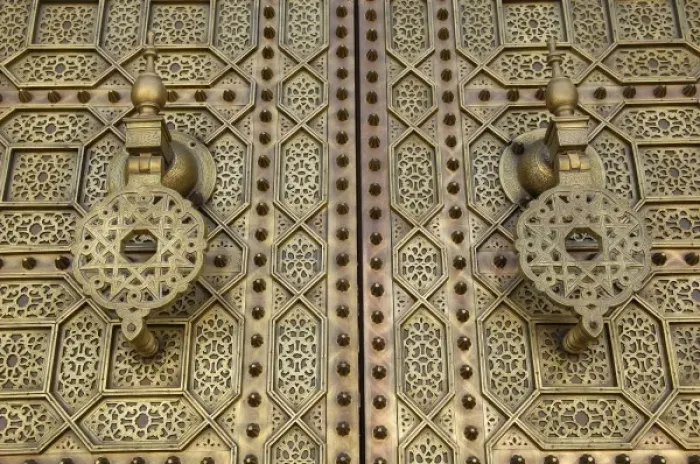 Framed Print : MOROCCO. Rabat. Detail of the doorway of Framed Print : MOROCCO. Rabat. Detail of the doorway of