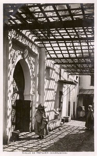 Morocco - During Spanish Protectorate - Street in Tetuan