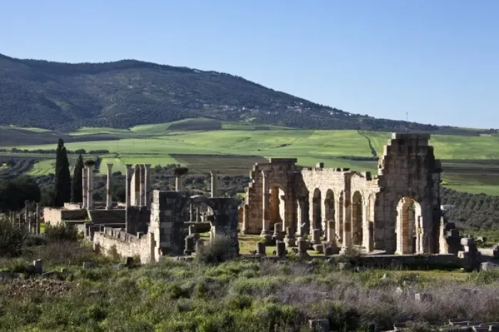 Framed Print : MOROCCO. Volubilis. Ruins of the Roman city Framed Print : MOROCCO. Volubilis. Ruins of the Roman city