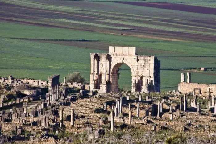 Framed Print : MOROCCO. Volubilis. Ruins of the Roman city Framed Print : MOROCCO. Volubilis. Ruins of the Roman city