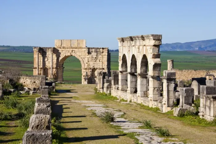 Framed Print : MOROCCO. Volubilis. Ruins of the Roman city Framed Print : MOROCCO. Volubilis. Ruins of the Roman city