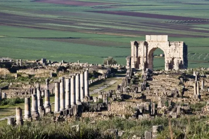 Framed Print : MOROCCO. Volubilis. Ruins of the Roman city Framed Print : MOROCCO. Volubilis. Ruins of the Roman city
