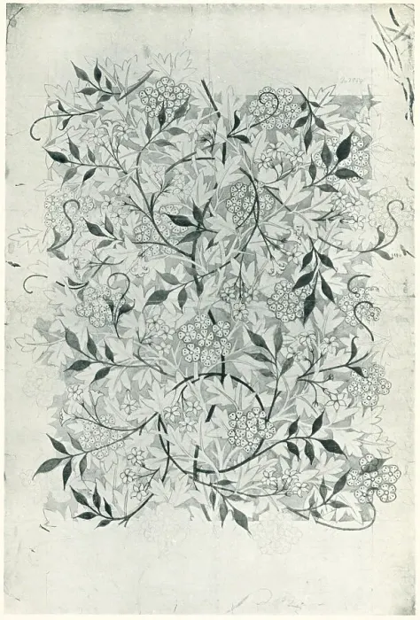 Framed Print : Morris Jasmine Wallpaper Framed Print : Morris Jasmine Wallpaper