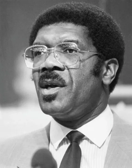 Framed Print : Bill Morris, trade union leader, giving a speech Framed Print : Bill Morris, trade union leader, giving a speech