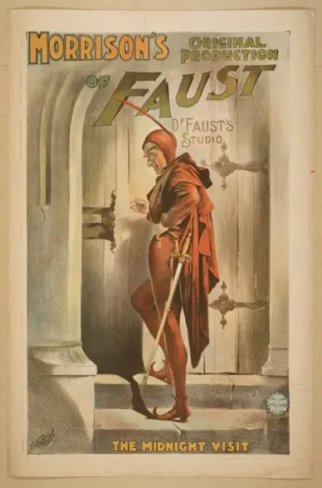 Framed Print : Morrisons original production of Faust