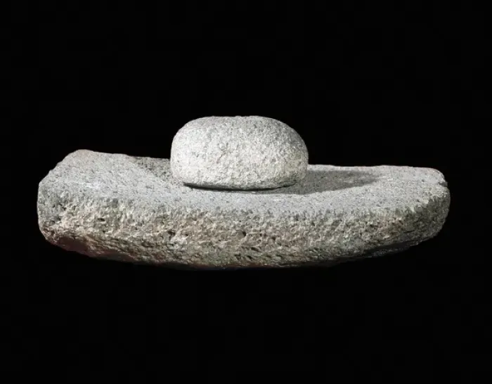 Framed Print : Mortar from Palestine. Neolithic Framed Print : Mortar from Palestine. Neolithic
