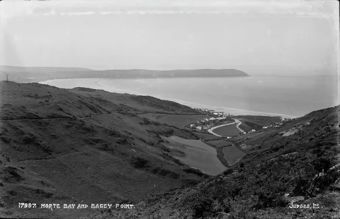 Framed Print : Morte Bay and Baggy Point Framed Print : Morte Bay and Baggy Point