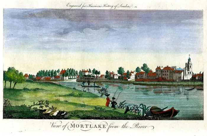 Framed Print : Mortlake From The River Framed Print : Mortlake From The River