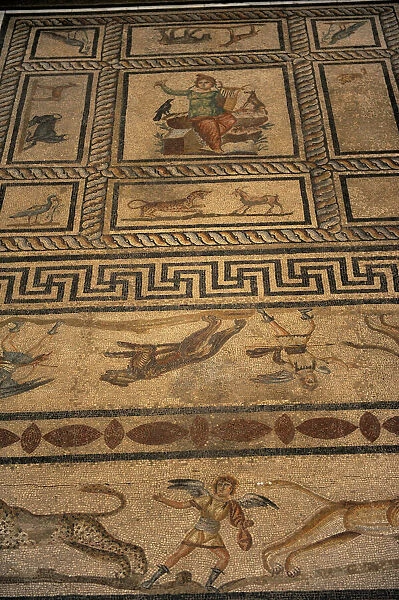 Mosaic of Orpheus. Miletus. Pergamon Museum. Berlin. Germany