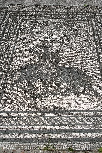 Mosaic of the Square of the Guilds or Corporations. Ostia An