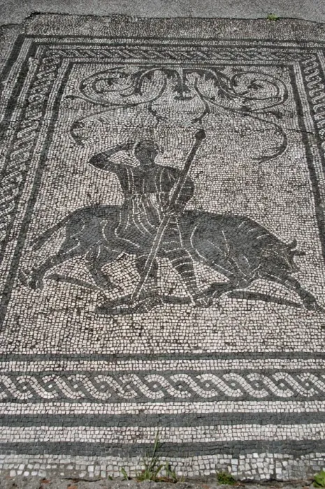 Framed Print : Mosaic of the Square of the Guilds or Corporations. Ostia An Framed Print : Mosaic of the Square of the Guilds or Corporations. Ostia An