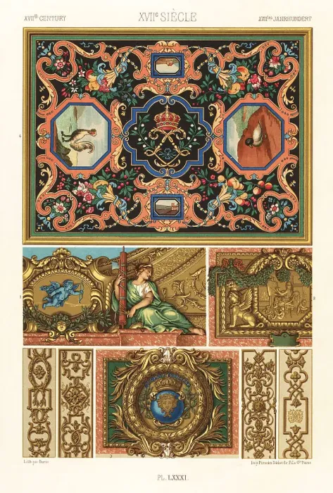 Framed Print : Mosaics and paintings, 17th century Framed Print : Mosaics and paintings, 17th century