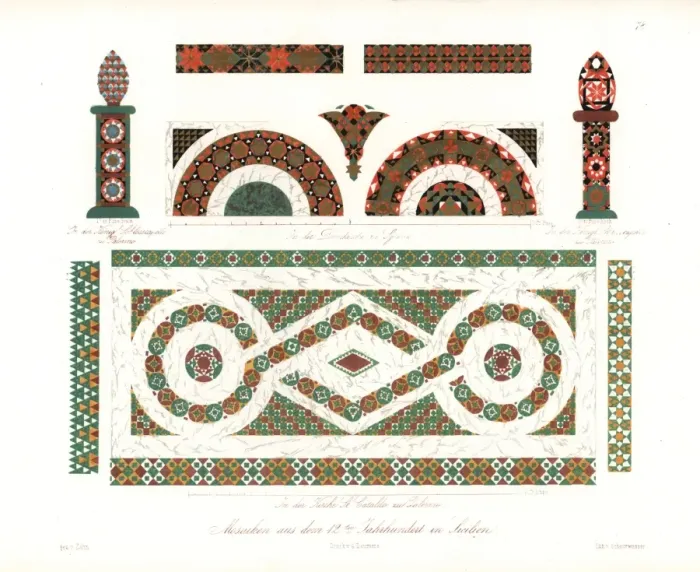 Framed Print : Mosaics from Sicily, Italy, from the second century Framed Print : Mosaics from Sicily, Italy, from the second century