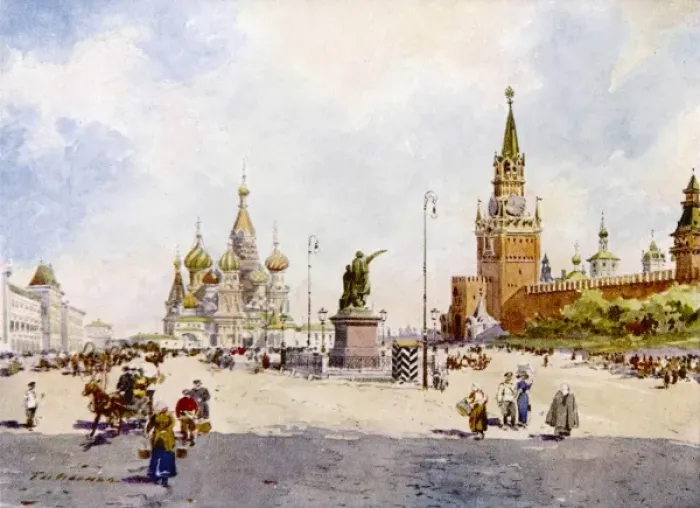 Framed Print : Moscow / Red Square 1913 Framed Print : Moscow / Red Square 1913
