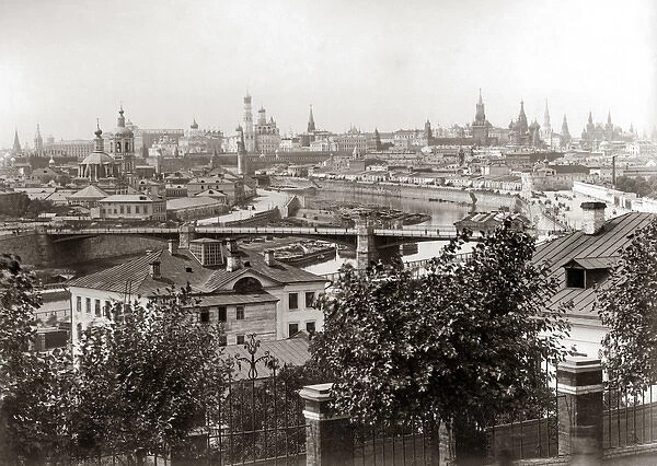 Moscow skyline, Russia, circa 1890