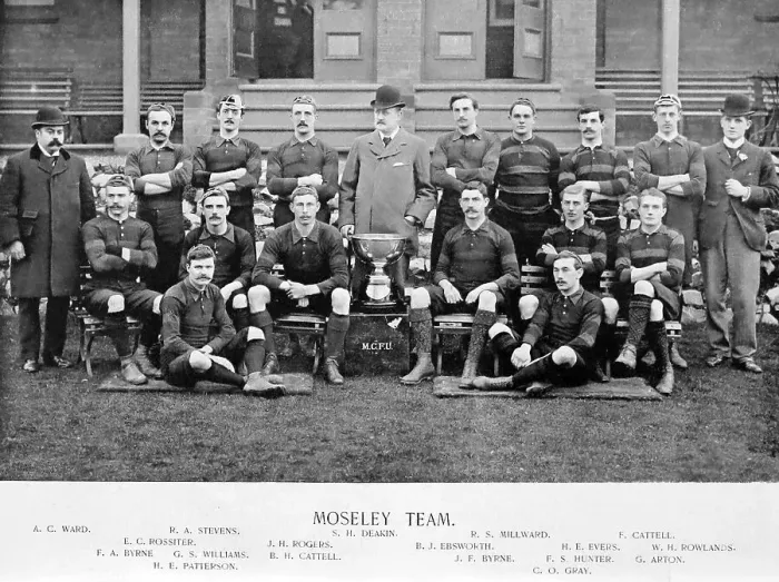 Framed Print : Moseley Rugby Team in the 1890s Framed Print : Moseley Rugby Team in the 1890s