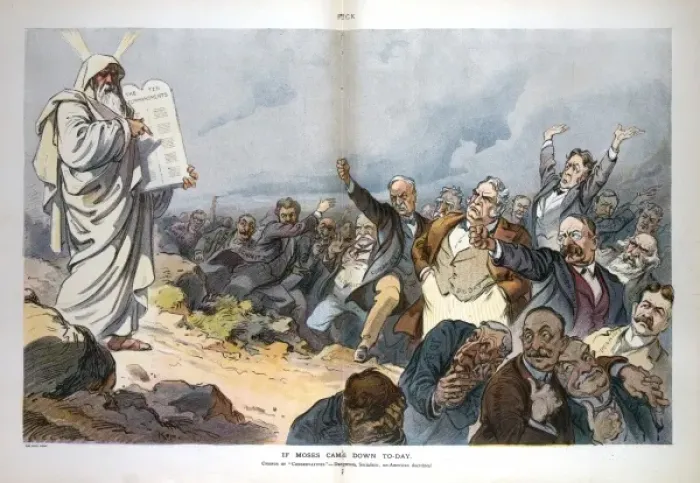 Framed Print : If Moses came down to-day Framed Print : If Moses came down to-day