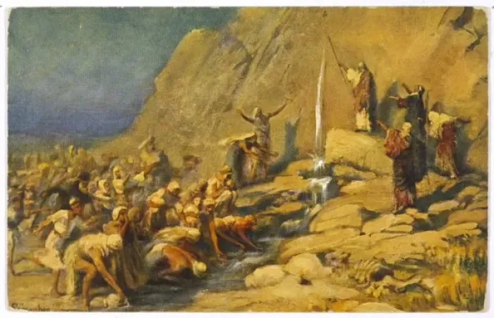 Framed Print : Moses Obtains Water Framed Print : Moses Obtains Water