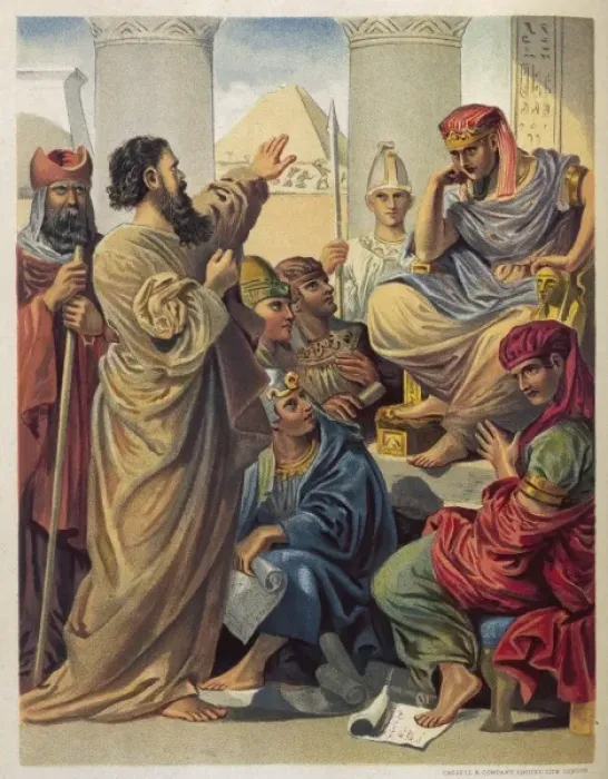 Framed Print : Moses before Pharoah Framed Print : Moses before Pharoah