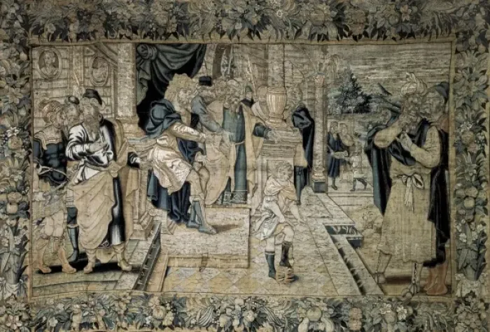 Framed Print : Moses playing with the crown of the pharaoh (16th Framed Print : Moses playing with the crown of the pharaoh (16th