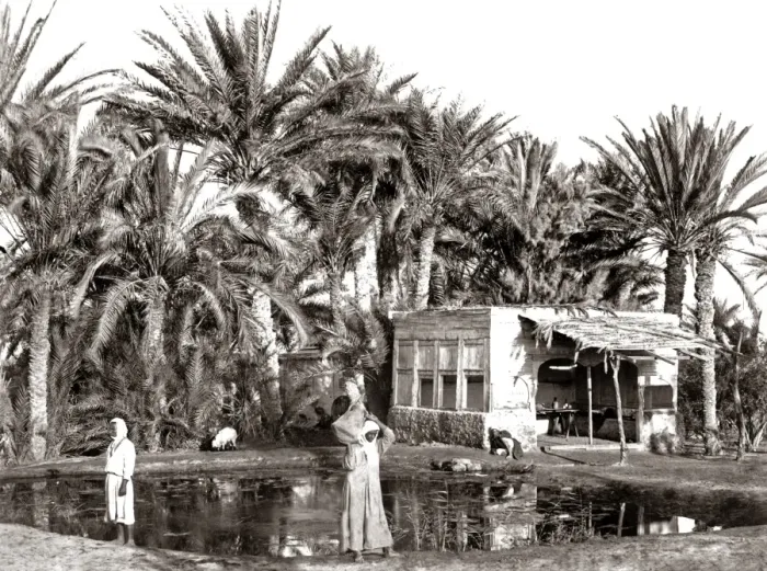 Framed Print : Well of Moses in the Sinai, circa 1880s Framed Print : Well of Moses in the Sinai, circa 1880s