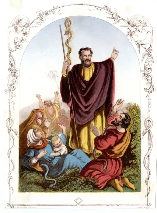 Framed Print : Moses and the snakes Framed Print : Moses and the snakes