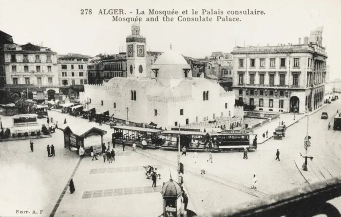 Framed Print : Mosque & Consulate Palace - Algiers Framed Print : Mosque & Consulate Palace - Algiers