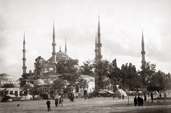 Mosque of Sultan Ahmed, Constaintinople, (Istanbul) Turkey