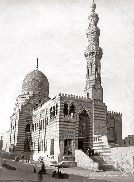 Mosque of Sultan Qaitbay or Kait Bey, Cairo, circa 1880s Egy