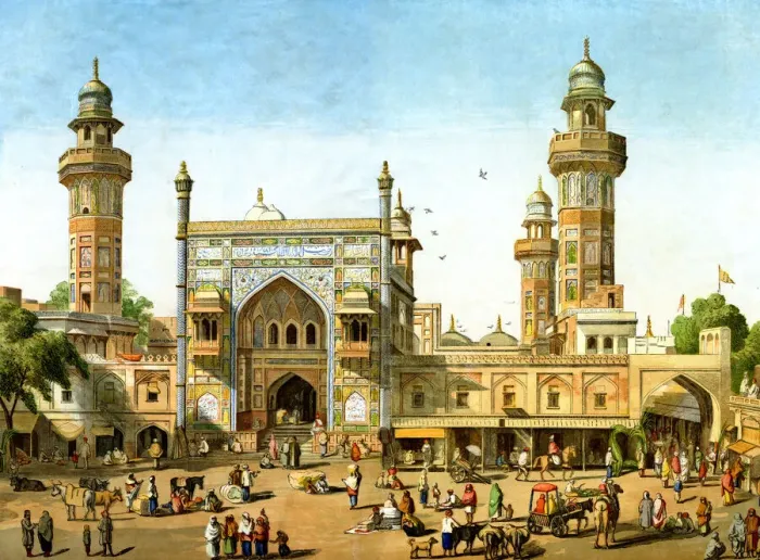 Framed Print : Mosque of Wazir Khan, Lahore, India Framed Print : Mosque of Wazir Khan, Lahore, India