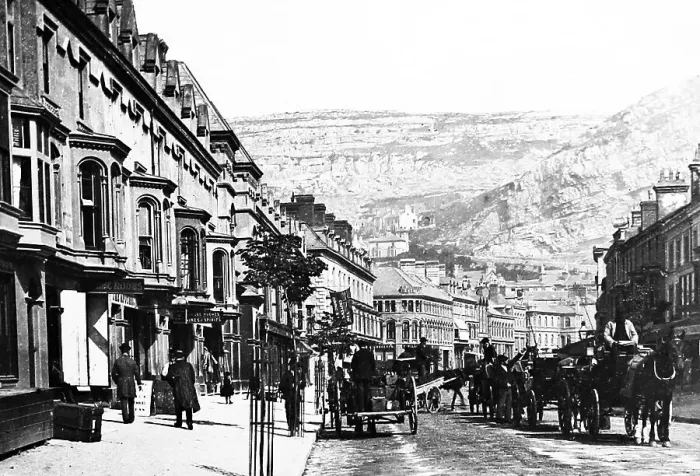 Framed Print : Mostyn Street, Llandudno, Wales