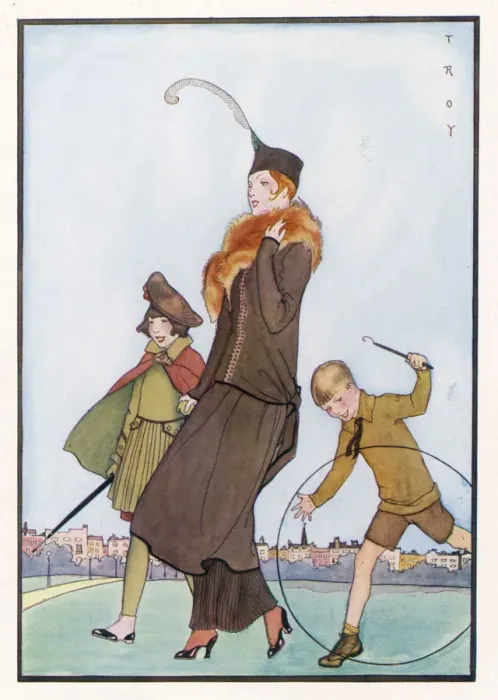 Framed Print : MOTHER / 2 CHILDREN 1914 Framed Print : MOTHER / 2 CHILDREN 1914