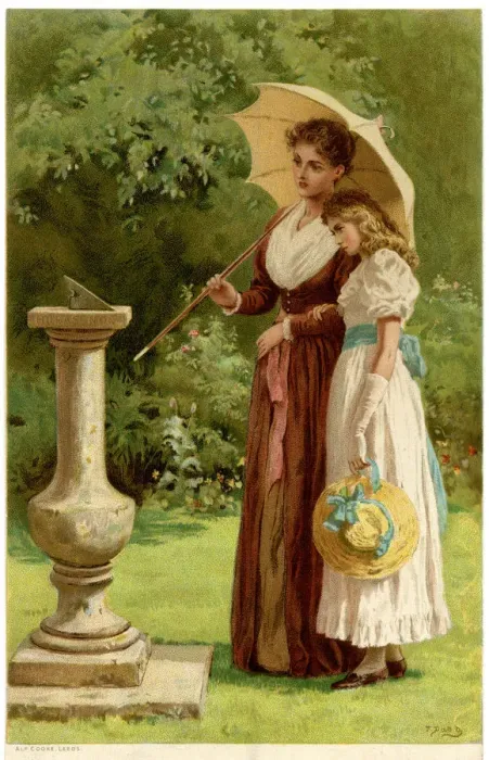 Framed Print : Mother and daughter 1895 Framed Print : Mother and daughter 1895