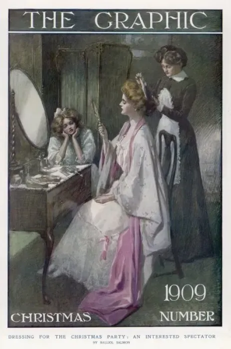 Framed Print : Mother Dressing / Daughter Framed Print : Mother Dressing / Daughter