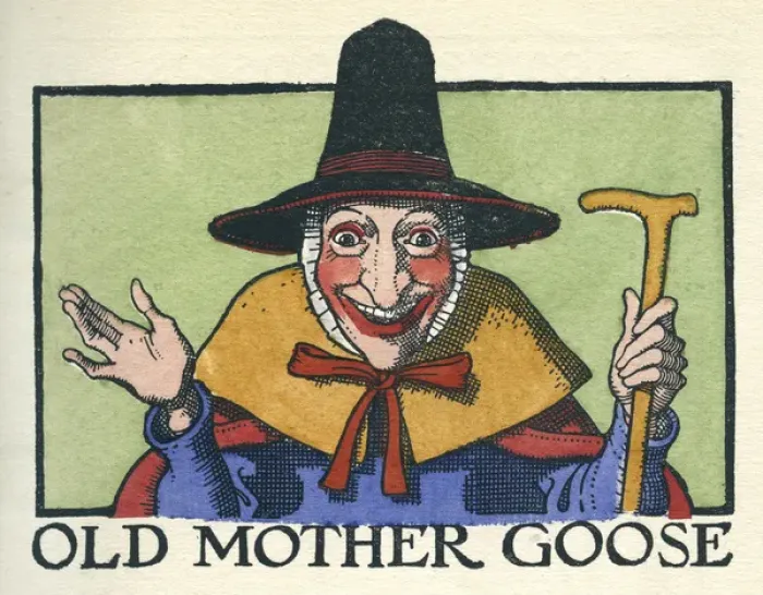 Framed Print : Mother Goose illustration Framed Print : Mother Goose illustration