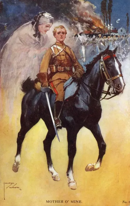 Framed Print : Mother O Mine - Young cavalry soldier Framed Print : Mother O Mine - Young cavalry soldier