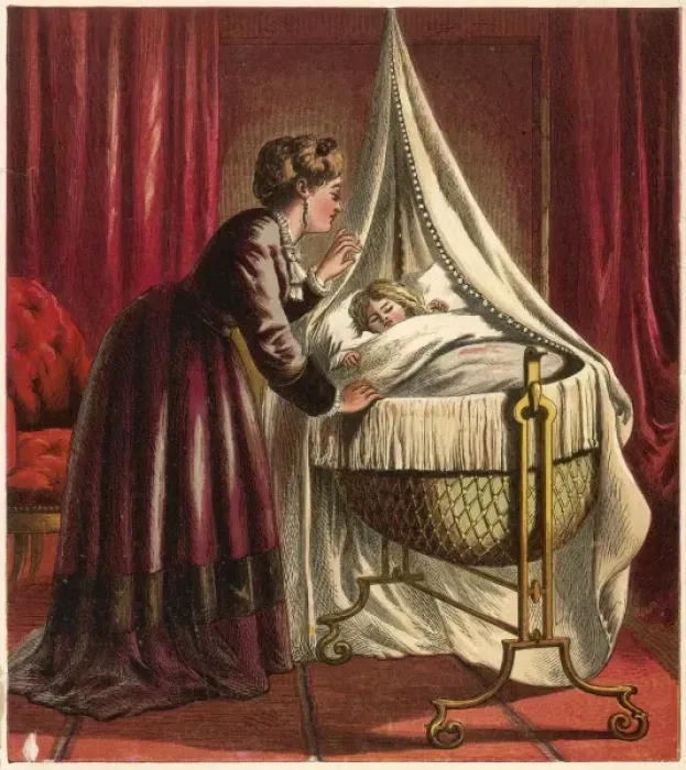 Framed Print : Mother Rocks the Cradle Framed Print : Mother Rocks the Cradle