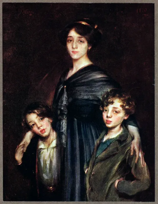 Framed Print : Mother and Sons Framed Print : Mother and Sons