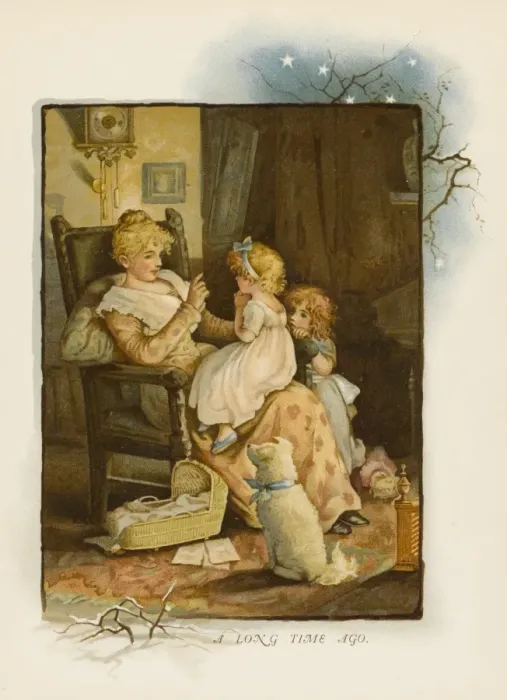 Framed Print : Mother Tells Story C1880 Framed Print : Mother Tells Story C1880