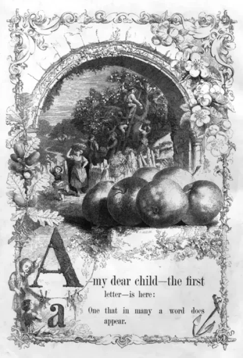 Framed Print : The Mothers Picture Alphabet -- A Framed Print : The Mothers Picture Alphabet -- A