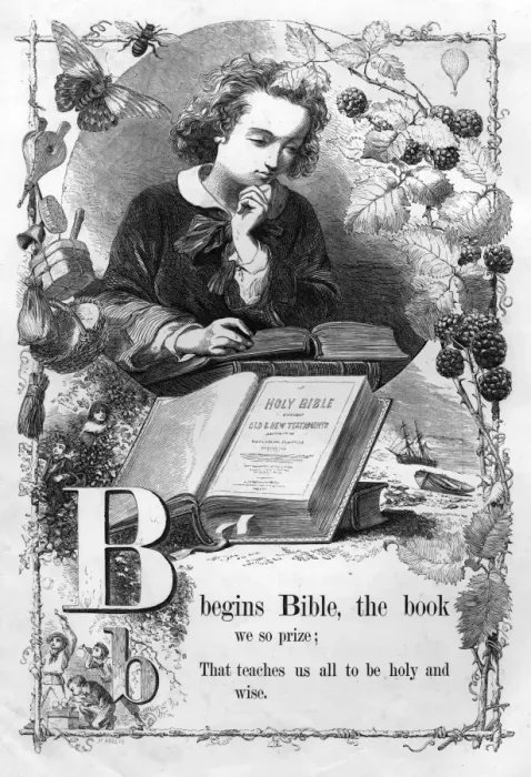 Framed Print : The Mothers Picture Alphabet -- B Framed Print : The Mothers Picture Alphabet -- B