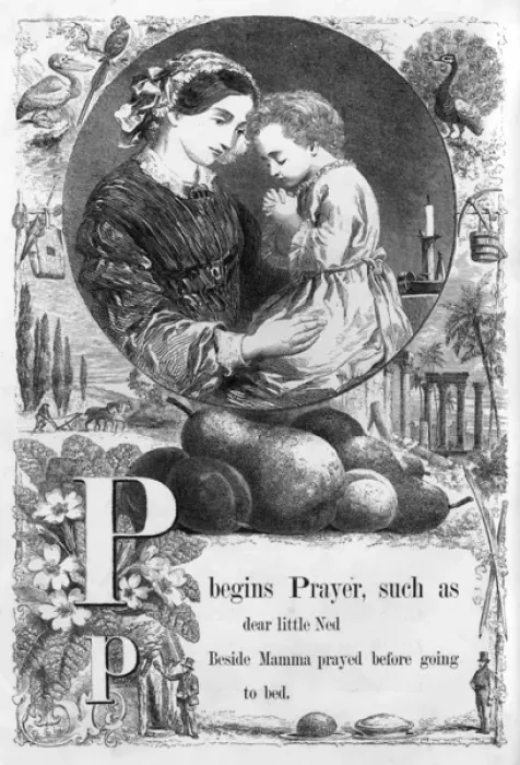 Framed Print : The Mothers Picture Alphabet -- P Framed Print : The Mothers Picture Alphabet -- P