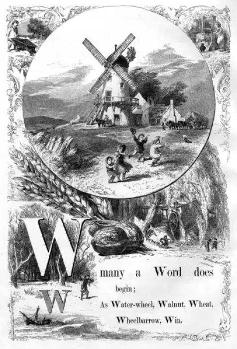 Framed Print : The Mothers Picture Alphabet -- W Framed Print : The Mothers Picture Alphabet -- W