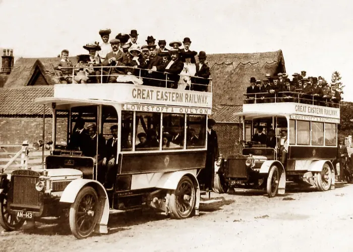 Framed Print : Motor buses of the Great Eastern Railway probably Framed Print : Motor buses of the Great Eastern Railway probably