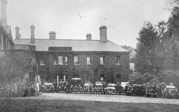 Framed Print : Motor car and cycle club rally, Neyland, South Wales Framed Print : Motor car and cycle club rally, Neyland, South Wales