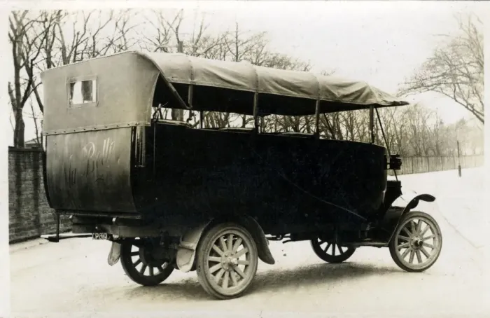 Framed Print : Motor-coach - Charabanc on Birdcage Lane, Skircoat, Yorkshir Framed Print : Motor-coach - Charabanc on Birdcage Lane, Skircoat, Yorkshir