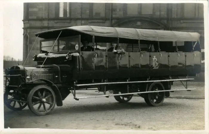 Framed Print : Motor-coach - Charabanc, King Cross, Yorkshire Framed Print : Motor-coach - Charabanc, King Cross, Yorkshire
