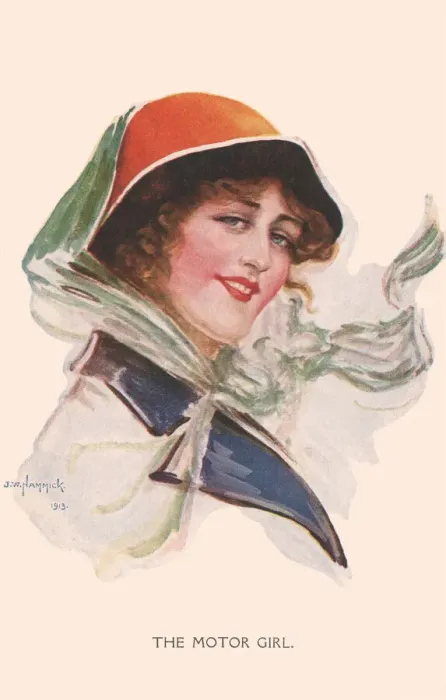Framed Print : The Motor Girl Framed Print : The Motor Girl